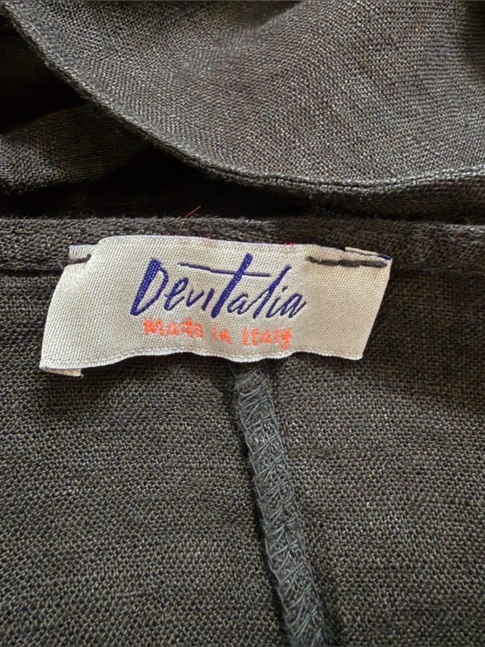 DEVITALIA Linen Ruffle Top Tunic, One Size - Picture 3 of 6